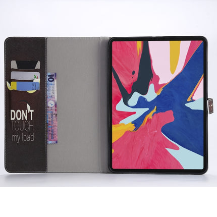 For iPad Pro 11 (2018) Colored Drawing Pattern Horizontal Flip PU Leather Case with Holder & Card Slots & Wallet(Eye)-garmade.com