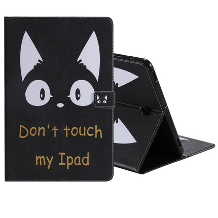 For Galaxy Tab S4 10.5 T830 / T835 Colored Drawing Pattern Horizontal Flip PU Leather Case with Holder & Card Slots & Wallet (Cat Ears)-garmade.com