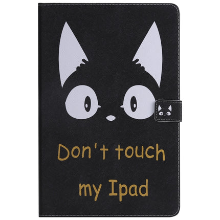 For Galaxy Tab S4 10.5 T830 / T835 Colored Drawing Pattern Horizontal Flip PU Leather Case with Holder & Card Slots & Wallet (Cat Ears)-garmade.com