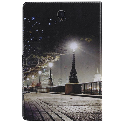 For Galaxy Tab S4 10.5 T830 / T835 Colored Drawing Pattern Horizontal Flip PU Leather Case with Holder & Card Slots & Wallet (Cityscape)-garmade.com