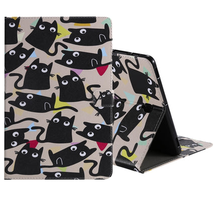 For Galaxy Tab S4 10.5 T830 / T835 Colored Drawing Pattern Horizontal Flip PU Leather Case with Holder & Card Slots & Wallet (Little Cat)-garmade.com