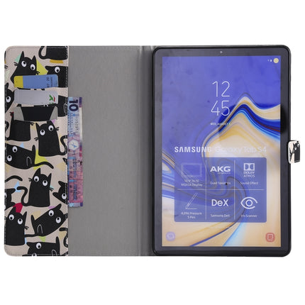 For Galaxy Tab S4 10.5 T830 / T835 Colored Drawing Pattern Horizontal Flip PU Leather Case with Holder & Card Slots & Wallet (Little Cat)-garmade.com