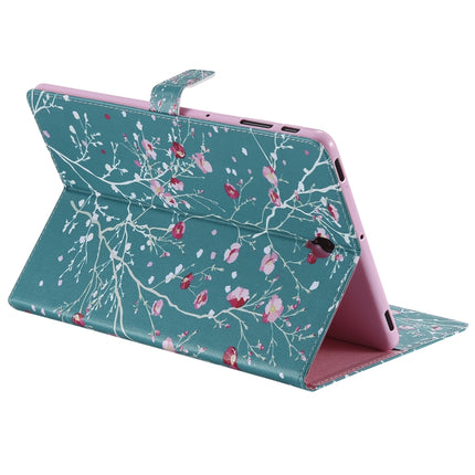 For Galaxy Tab S4 10.5 T830 / T835 Colored Drawing Pattern Horizontal Flip PU Leather Case with Holder & Card Slots & Wallet (Apricot Tree)-garmade.com