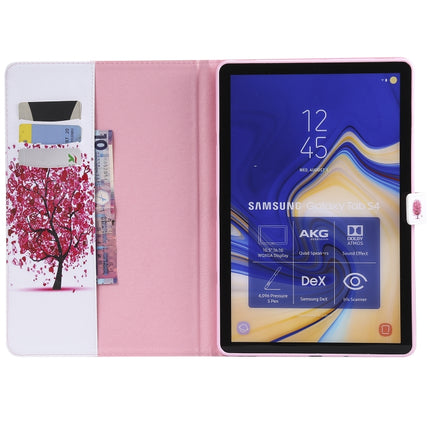 For Galaxy Tab S4 10.5 T830 / T835 Colored Drawing Pattern Horizontal Flip PU Leather Case with Holder & Card Slots & Wallet (Colored Tree)-garmade.com