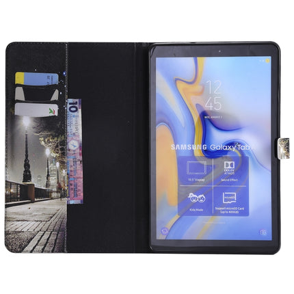 For Galaxy Tab A 10.5 T590 / T595 Colored Drawing Pattern Horizontal Flip PU Leather Case with Holder & Card Slots & Wallet(Cityscape)-garmade.com