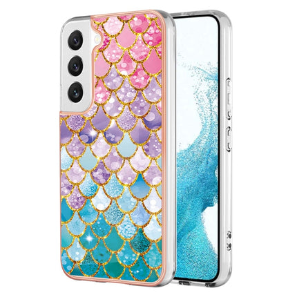 For Samsung Galaxy S22+ 5G Electroplating IMD TPU Phone Case(Colorful Scales)-garmade.com