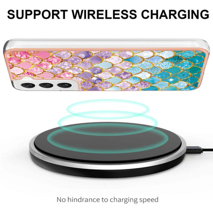 For Samsung Galaxy S22+ 5G Electroplating IMD TPU Phone Case(Colorful Scales)-garmade.com