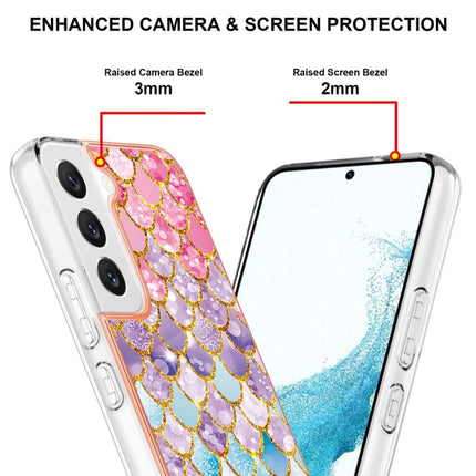 For Samsung Galaxy S22+ 5G Electroplating IMD TPU Phone Case(Colorful Scales)-garmade.com