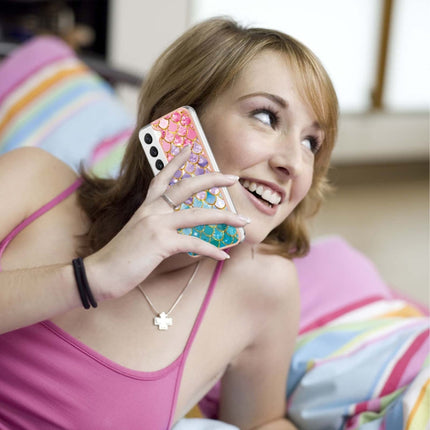 For Samsung Galaxy S22+ 5G Electroplating IMD TPU Phone Case(Colorful Scales)-garmade.com