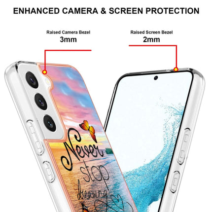 For Samsung Galaxy S22+ 5G Electroplating IMD TPU Phone Case(Dream Butterfly)-garmade.com