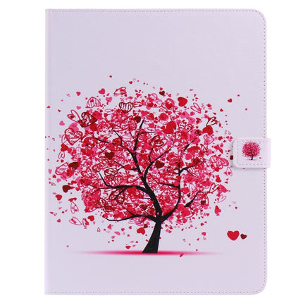 Colored Drawing Pattern Horizontal Flip PU Leather Case with Holder & Card Slots & Wallet & Sleep / Wake-up Function(Colored Tree)-garmade.com