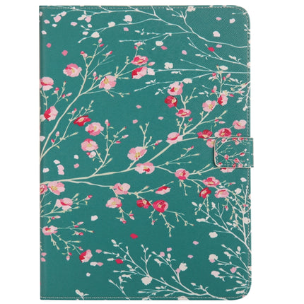 Colored Drawing Pattern Horizontal Flip PU Leather Case with Holder & Card Slots & Wallet & Sleep / Wake-up Function(Apricot Tree)-garmade.com