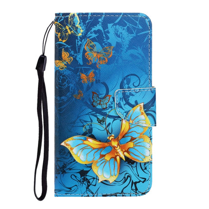 For Galaxy S20+ 3D Colored Drawing Horizontal Flip PU Leather Case with Holder & Card Slots & Wallet(Jade Butterfly)-garmade.com