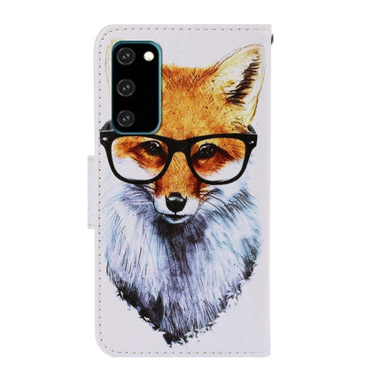 For Galaxy S20 3D Colored Drawing Horizontal Flip PU Leather Case with Holder & Card Slots & Wallet(Fox)-garmade.com