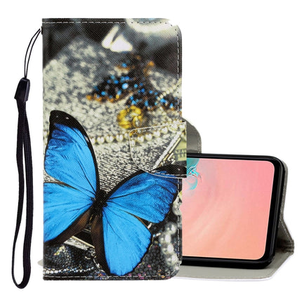 For Galaxy S20 3D Colored Drawing Horizontal Flip PU Leather Case with Holder & Card Slots & Wallet(A Butterfly)-garmade.com