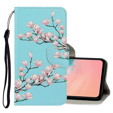 For Galaxy S20 Ultra 3D Colored Drawing Horizontal Flip PU Leather Case with Holder & Card Slots & Wallet(Magnolia)-garmade.com