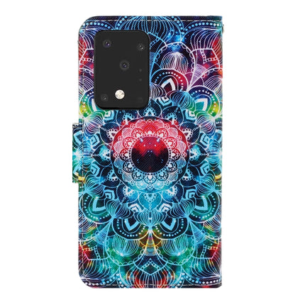 For Galaxy S20 Ultra 3D Colored Drawing Horizontal Flip PU Leather Case with Holder & Card Slots & Wallet(Mandala)-garmade.com