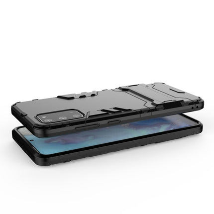 For Galaxy S20+ Shockproof PC + TPU Protective Case with Invisible Holder(Black)-garmade.com
