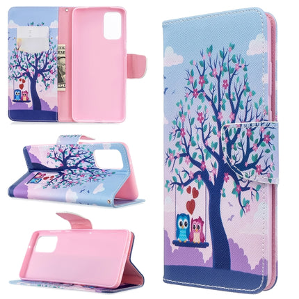 For Galaxy S20+ Colored Drawing Pattern Horizontal Flip Leather Case with Holder & Card Slots & Wallet(Tree)-garmade.com