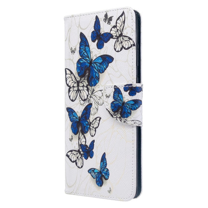 For Galaxy S20+ Colored Drawing Pattern Horizontal Flip Leather Case with Holder & Card Slots & Wallet(Butterfly Swarm)-garmade.com