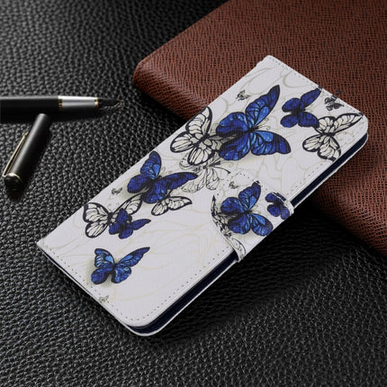 For Galaxy S20 Colored Drawing Pattern Horizontal Flip Leather Case with Holder & Card Slots & Wallet(Butterfly Swarm)-garmade.com
