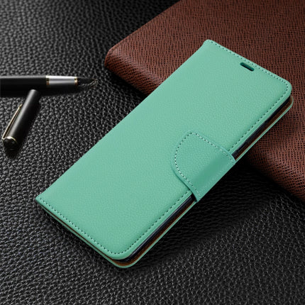 For Galaxy S20+ Litchi Texture Pure Color Horizontal Flip PU Leather Case with Holder & Card Slots & Wallet & Lanyard(Green)-garmade.com