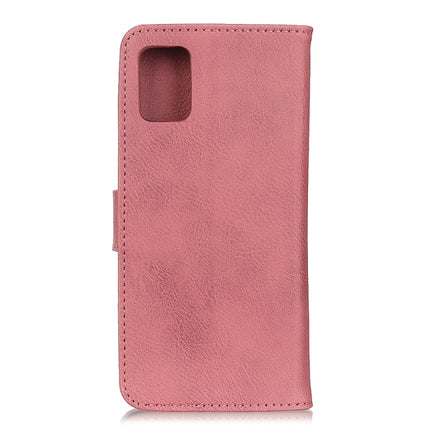 For Galaxy S20+ Cowhide Texture Horizontal Flip Leather Case with Holder & Card Slots & Wallet(Pink)-garmade.com