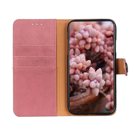 For Galaxy S20+ Cowhide Texture Horizontal Flip Leather Case with Holder & Card Slots & Wallet(Pink)-garmade.com