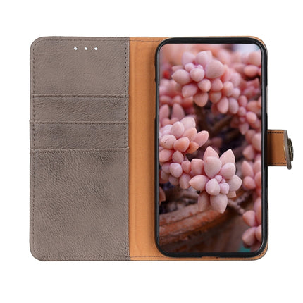For Galaxy S20 Ultra Cowhide Texture Horizontal Flip Leather Case with Holder & Card Slots & Wallet(Khaki)-garmade.com
