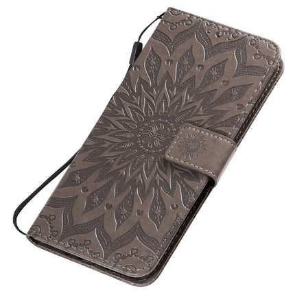 For Galaxy S20+ Sun Print Horizontal Flip Protective Case with Holder & Card Slots & Wallet(Gray)-garmade.com