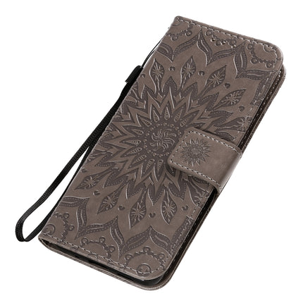 For Galaxy S20 Sun Print Horizontal Flip Protective Case with Holder & Card Slots & Wallet(Gray)-garmade.com