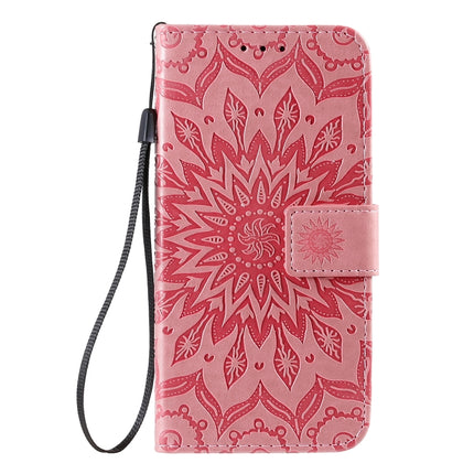 For Galaxy S20 Sun Print Horizontal Flip Protective Case with Holder & Card Slots & Wallet(Pink)-garmade.com