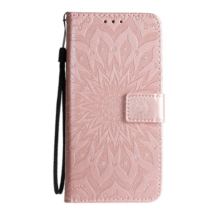 For Galaxy S20 Sun Print Horizontal Flip Protective Case with Holder & Card Slots & Wallet(Rose Gold)-garmade.com