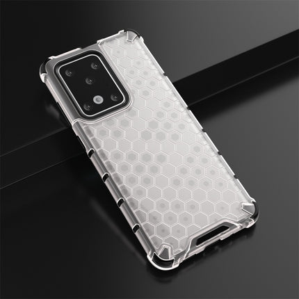 For Galaxy S20 Ultra Shockproof Honeycomb PC + TPU Protective Case(White)-garmade.com