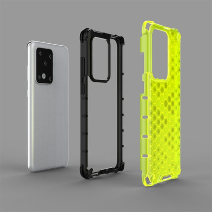 For Galaxy S20 Ultra Shockproof Honeycomb PC + TPU Protective Case(White)-garmade.com