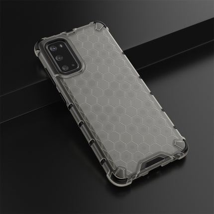 For Galaxy S20 Shockproof Honeycomb PC + TPU Protective Case(Black)-garmade.com