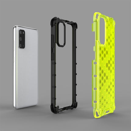 For Galaxy S20 Shockproof Honeycomb PC + TPU Protective Case(Black)-garmade.com