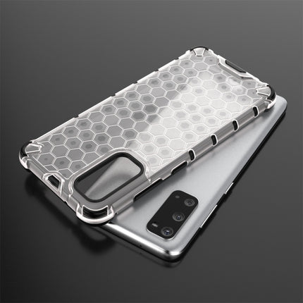 For Galaxy S20 Shockproof Honeycomb PC + TPU Protective Case(Red)-garmade.com