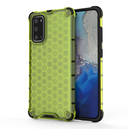 For Galaxy S20 Shockproof Honeycomb PC + TPU Protective Case(Green)-garmade.com