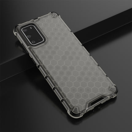 For Galaxy S20+ Shockproof Honeycomb PC + TPU Protective Case(Black)-garmade.com