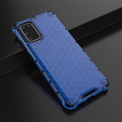 For Galaxy S20+ Shockproof Honeycomb PC + TPU Protective Case(Blue)-garmade.com