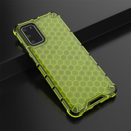 For Galaxy S20+ Shockproof Honeycomb PC + TPU Protective Case(Green)-garmade.com