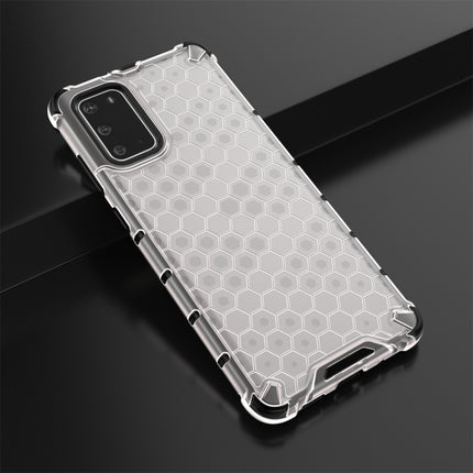 For Galaxy S20+ Shockproof Honeycomb PC + TPU Protective Case(White)-garmade.com