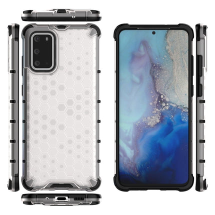 For Galaxy S20+ Shockproof Honeycomb PC + TPU Protective Case(White)-garmade.com