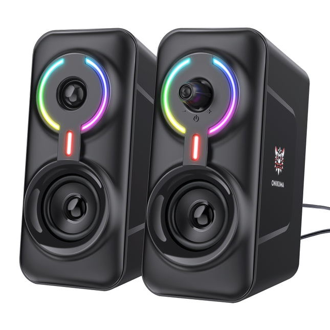 ONIKUMA L6 RGB Lighting Computer Audio with Bluetooth Function(Black)-garmade.com