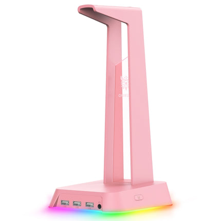 ONIKUMA ST-2 RGB Lighting Headset Holder Stand(Pink)-garmade.com