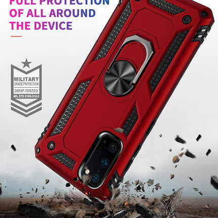 For Galaxy S20 Shockproof TPU + PC Protective Case with 360 Degree Rotating Holder(Black)-garmade.com