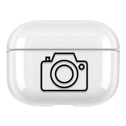 For AirPods Pro Stick Figure Mapping Transparent Earphone Protective Case(Camera)-garmade.com