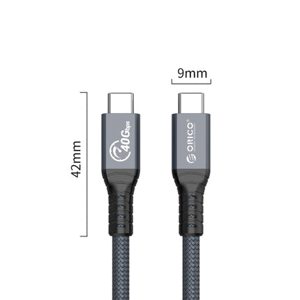 ORICO 40Gbps Thunderbolt 4 USB-C / Tpye-C Data Cable, Cable Length:80cm(Grey)-garmade.com