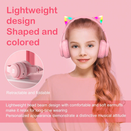 ONIKUMA B90 RGB Lighting Wireless Bluetooth Headphone (Pink)-garmade.com